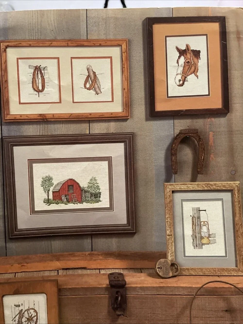 Leisure Arts Tarlton Flats Studio Old Red Barn Cross Stitch Leaflet 358 - VGUC